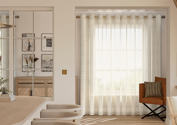 Sahara Voile, Metallic Sand - Made to Measure Curtains - Image 7